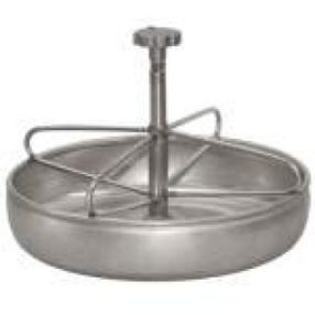 Malacetető acél tál