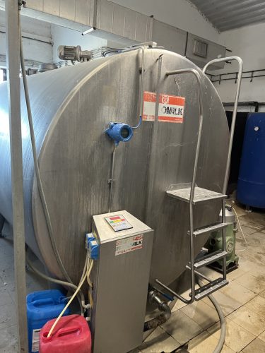 Frigomilk 12000 literes tejhűtő használt,automata mosóval