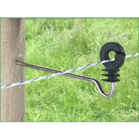   AKO távtartós villanypásztor körszigetelő facsavaros menettel - 22 cm, 10 db/cs 