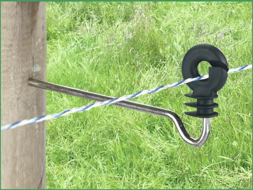 AKO távtartós villanypásztor körszigetelő facsavaros menettel - 22 cm, 10 db/cs 